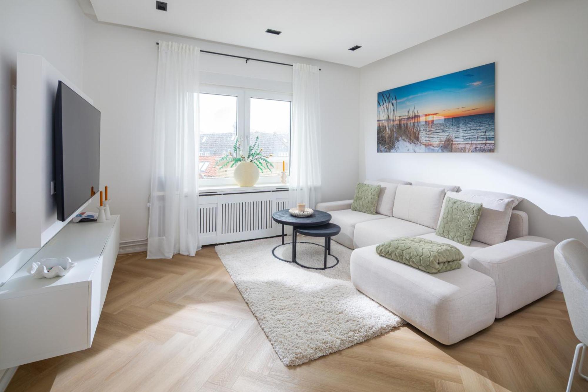 White Pearl Zentral Und Strandnah Mit Fahrradstellplatz Apartment Norderney